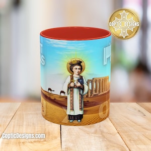 Saint Wannas Mug Coptic Orthodox Saint Anba Wanas Coptic Mug The Saint of the Lost things Coptic gift Coptic Designs Housewarming Gift