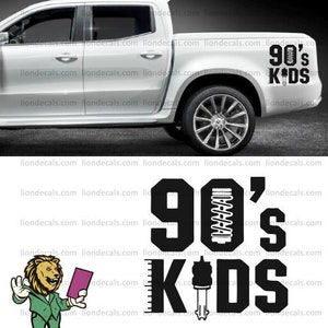 90年代の子供用車用デカール。チャージャー | マスタング | チャレンジャー | ホンダ | ヒュンダイ | 起亜 | ジープ | レースカー | BMW | メルセデス