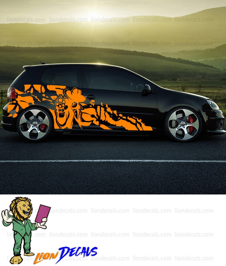 Adesivo divertente JDM per finestrini auto, decalcomania in vinile