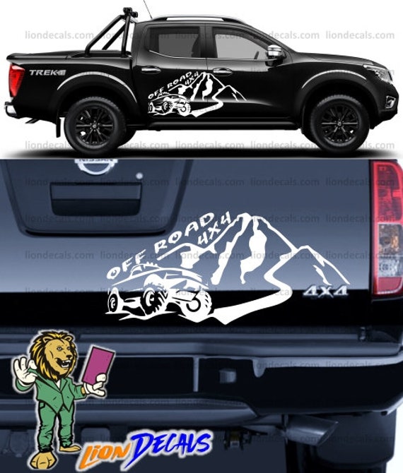 Funny 4X4 Off Road Sticker Decal For Utes & Trucks - #5489K Design By Sticker Collective