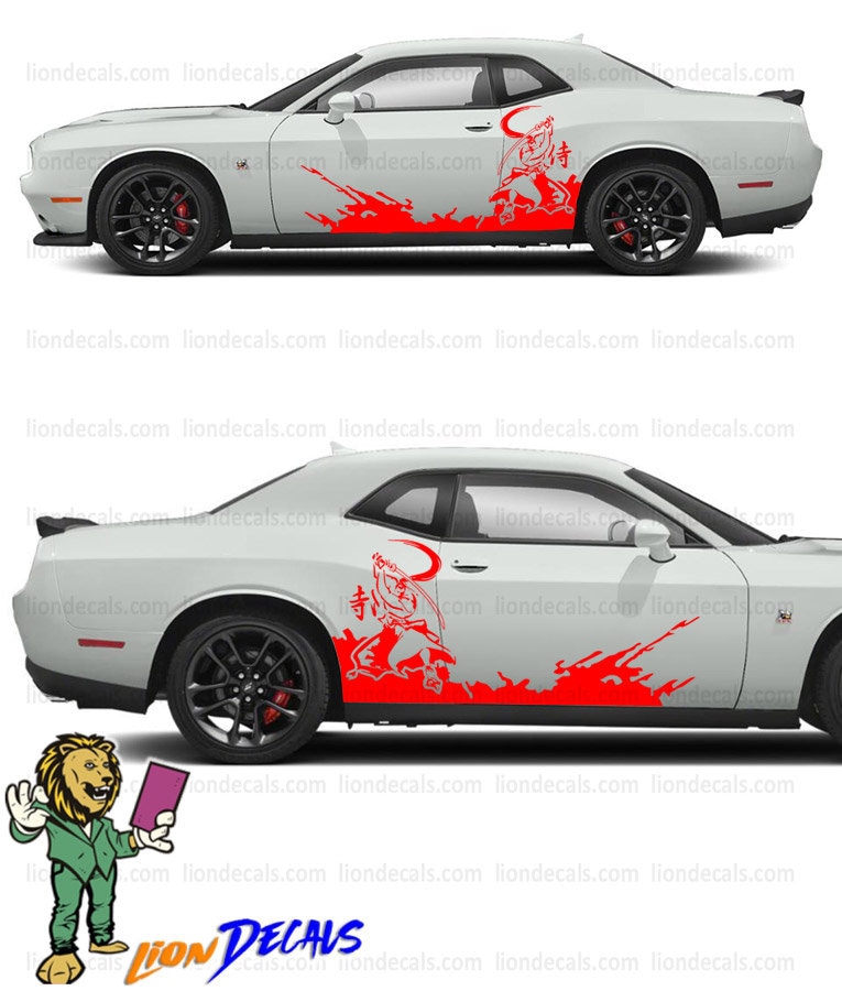 Samurai Car Side Door Decal. Car Side Door Sticker Etsy