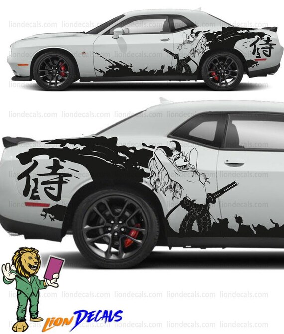 Exedy X2 Pair Stickers – White Graphics Decals, JDM Race Track Style