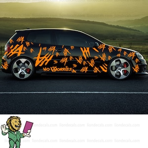 Laughter Car Decal. Joker Ha ha ha Car Side Decal. Joker Vinly Car Decal.