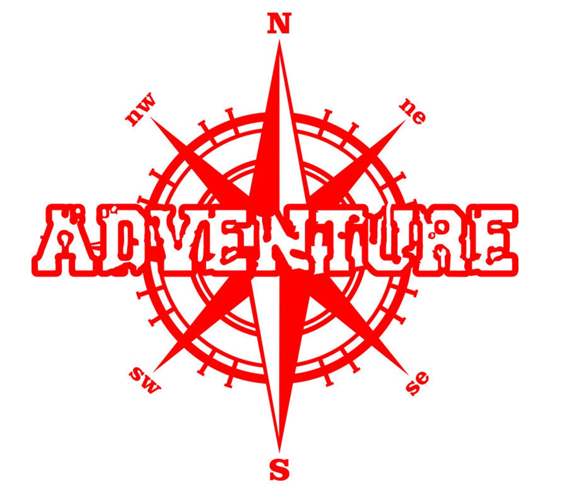 Adventure off Road Compass Decal. Adventure Compass Caravan Decals. - Etsy