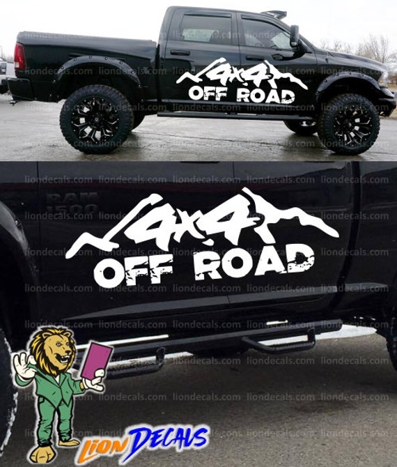 Dodge Ram 4x4 Off Road Decal Sticker 