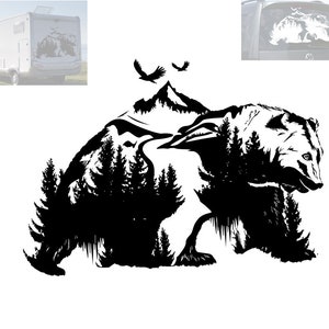 Bear Mountain Vinyl Aufkleber: Caravan Road Sticker