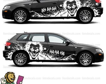 Joker Aufkleber Kaspar Und Harlekin Autotattoo Sticker Fürs Fahrzeug