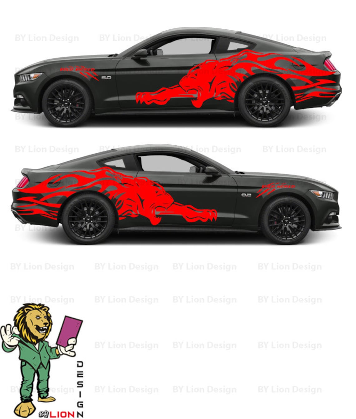 Jaguar Fender Top Side Trunk Car Decal, Jaguar Decal. Jaguar Car