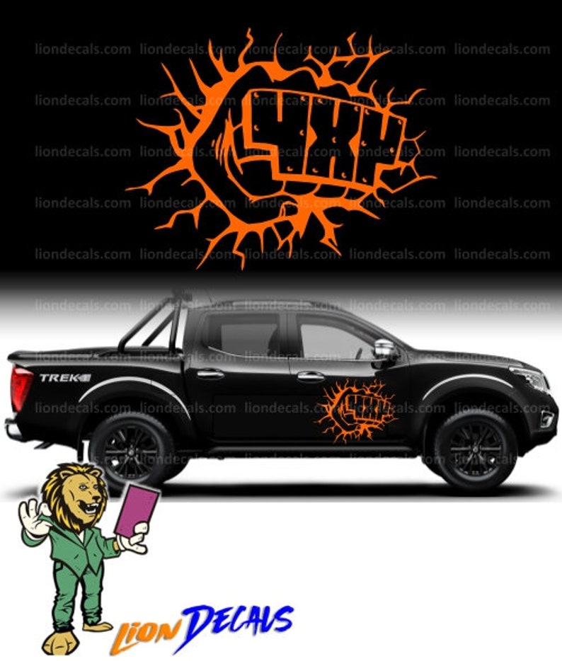 4x4 Punch off Road Pickup Truck Decal. Punch off Road Sticker. - Etsy