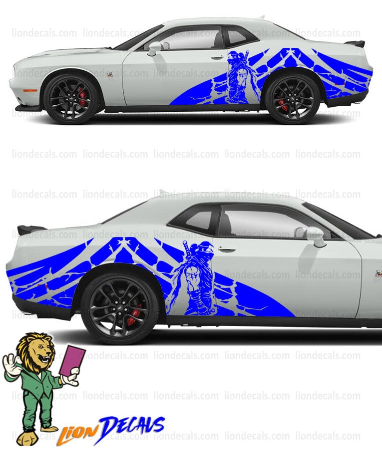 Samurai Car Side Decal: Rear Fender Sticker Set - Etsy
