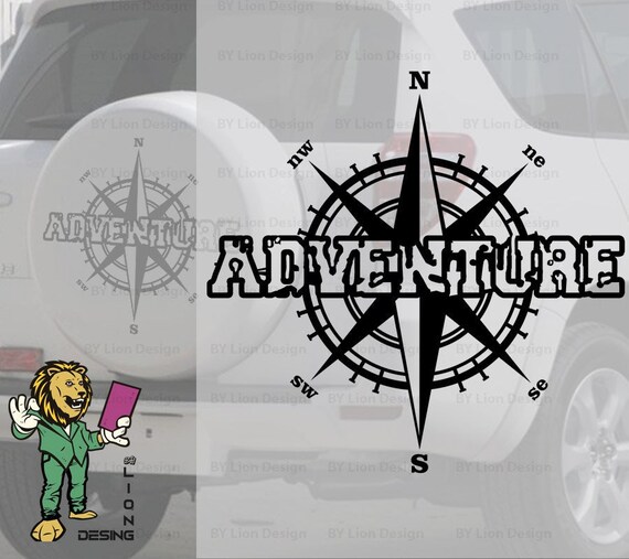 Compass Caravan Logo Vegvisir Caravan Sticker, Caravan Vinly Decal,
