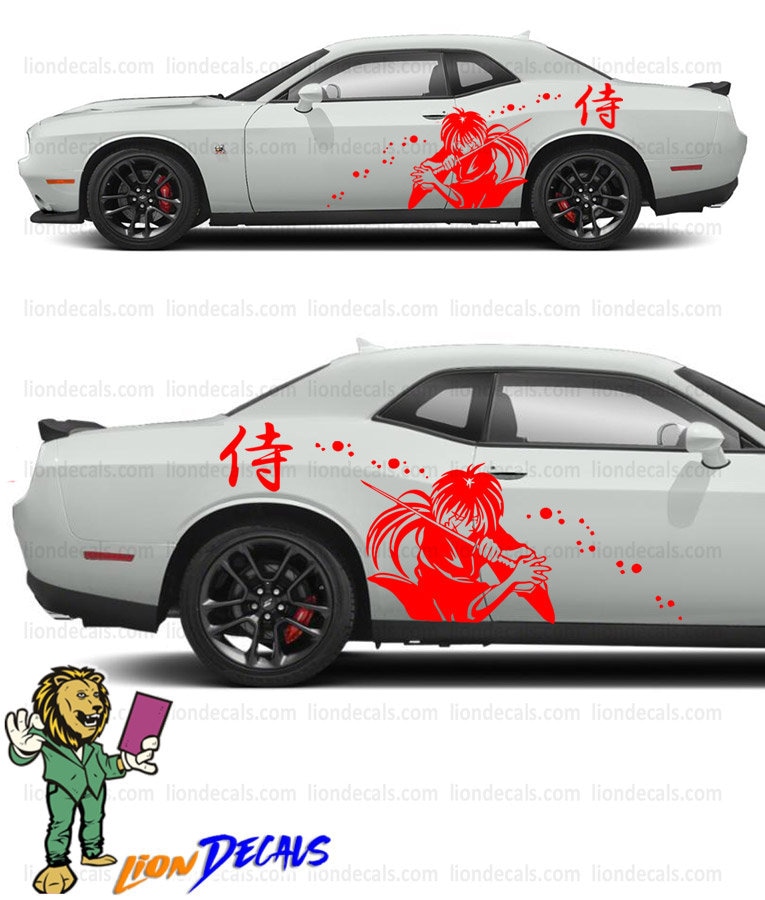Samurai Car Decal: Side Door Rear Fender Sticker - Etsy