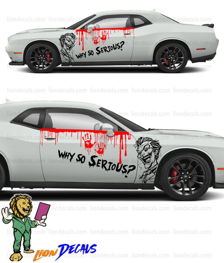 Joker vinyl decal for car deals