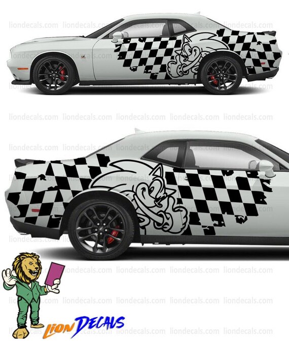 Geometry Design Side Sticker XXL Set – Tuning Decals – 5 Colors – Made In Germany #c-24