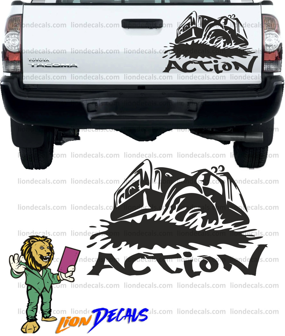 4x MPG LOL Decals Stickers for off road 4x4 ford chevy Toyota jeep mud Car  Laptop