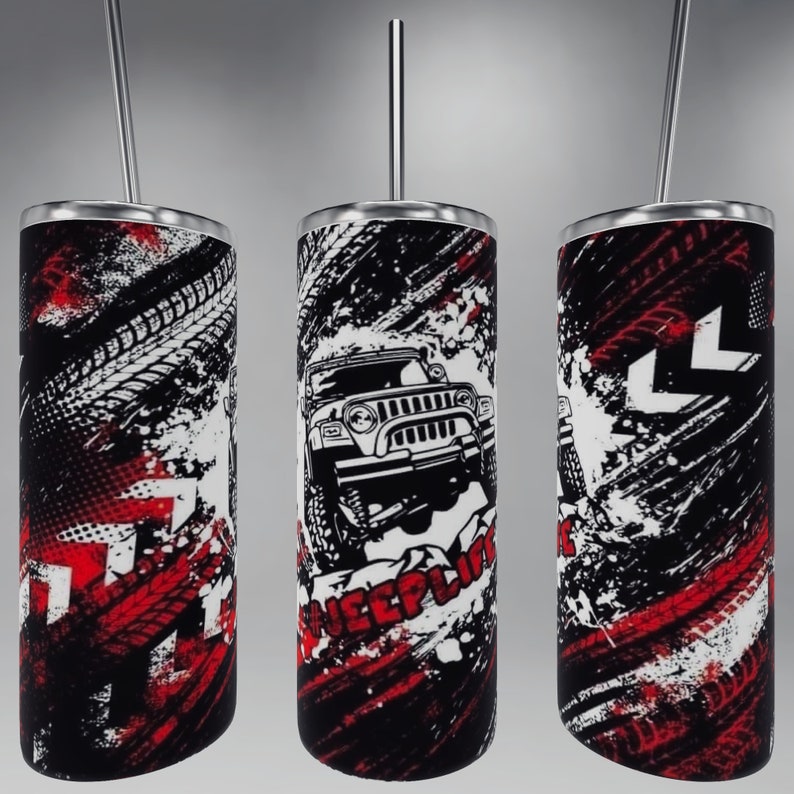 Jeep Theme Tumbler Etsy