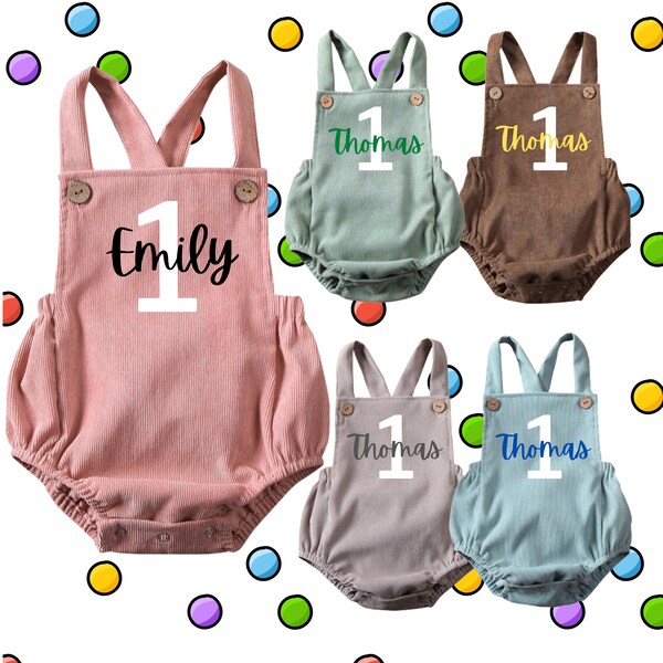 1st Birthday Romper Etsy