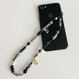 Moon & Stars - Phone Charm / Strap / Tag