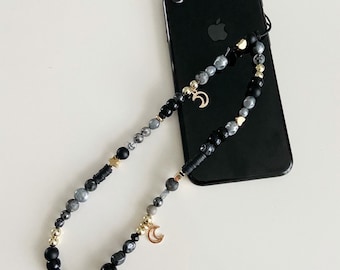 Moon & Stars - Phone Charm / Strap / Tag