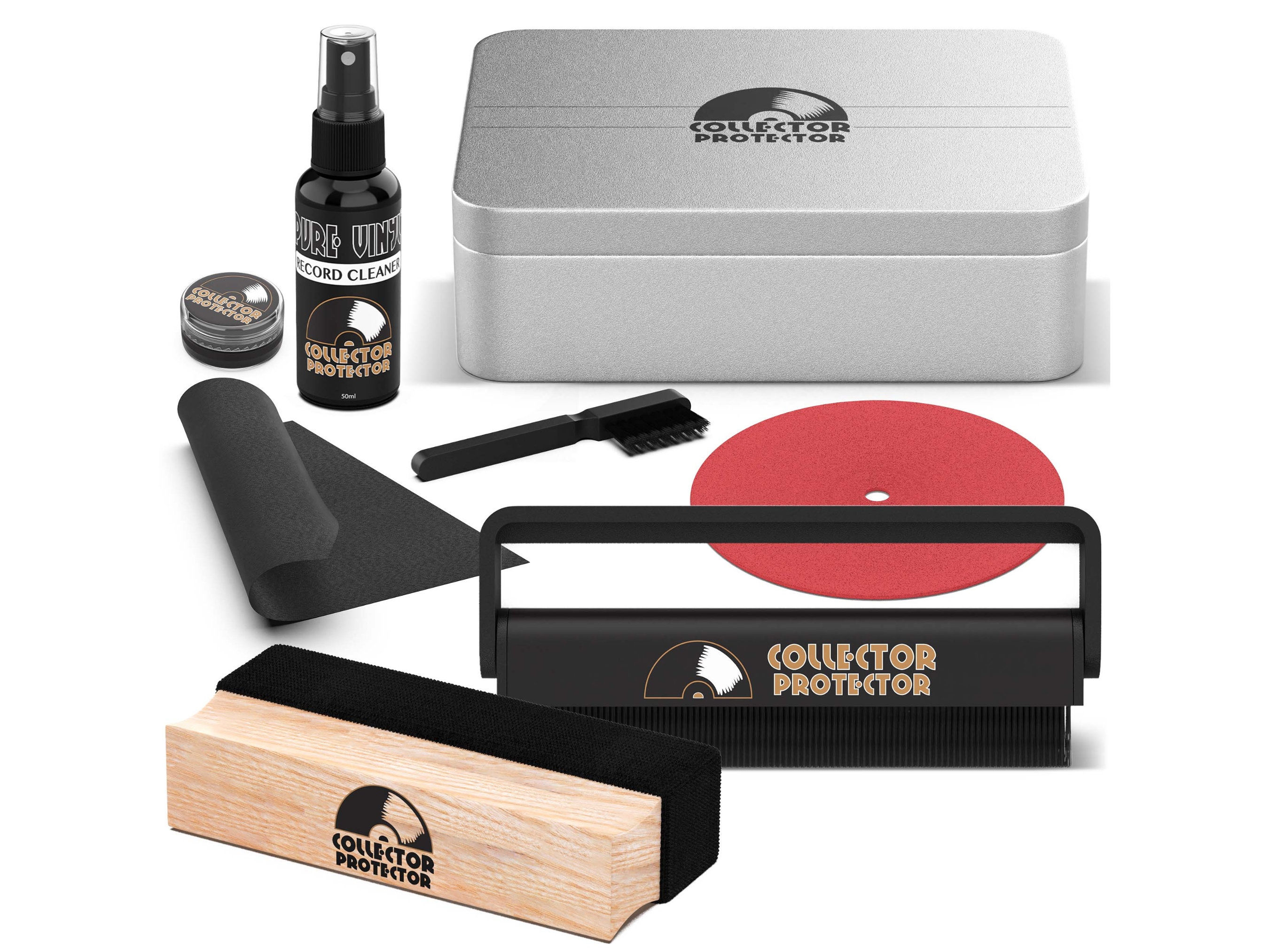 Vinyl Record Cleaning Kit, Velvet & Carbon Fiber Brushes, Vinyl Record Gift, Vinyl Records, Cleaning Kit for Albums, Record Cleaner, Records