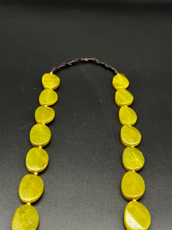 Very Beautiful Natural Jade Beads Mala Necklace - image 6