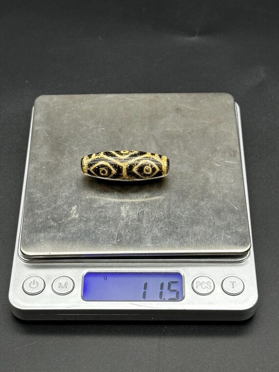 Old Tibetan Buddhist Authentic 6 Eye Dzi Beads, Ancient Buddhist