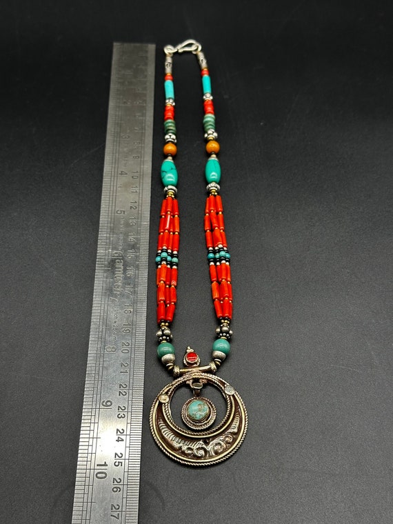 Vintage Tibetan Style Multi String Mix Beads, Tur… - image 7