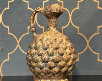 古代ローマガラスの瓶をリサイクルした容器 - アフガニスタンの工芸品
