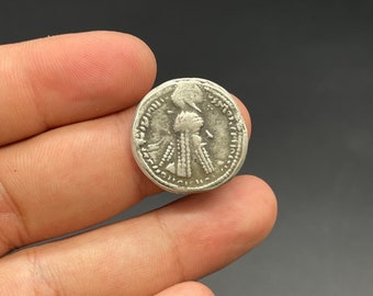 Authentic Ancient Parthian Solid Silver Coin
