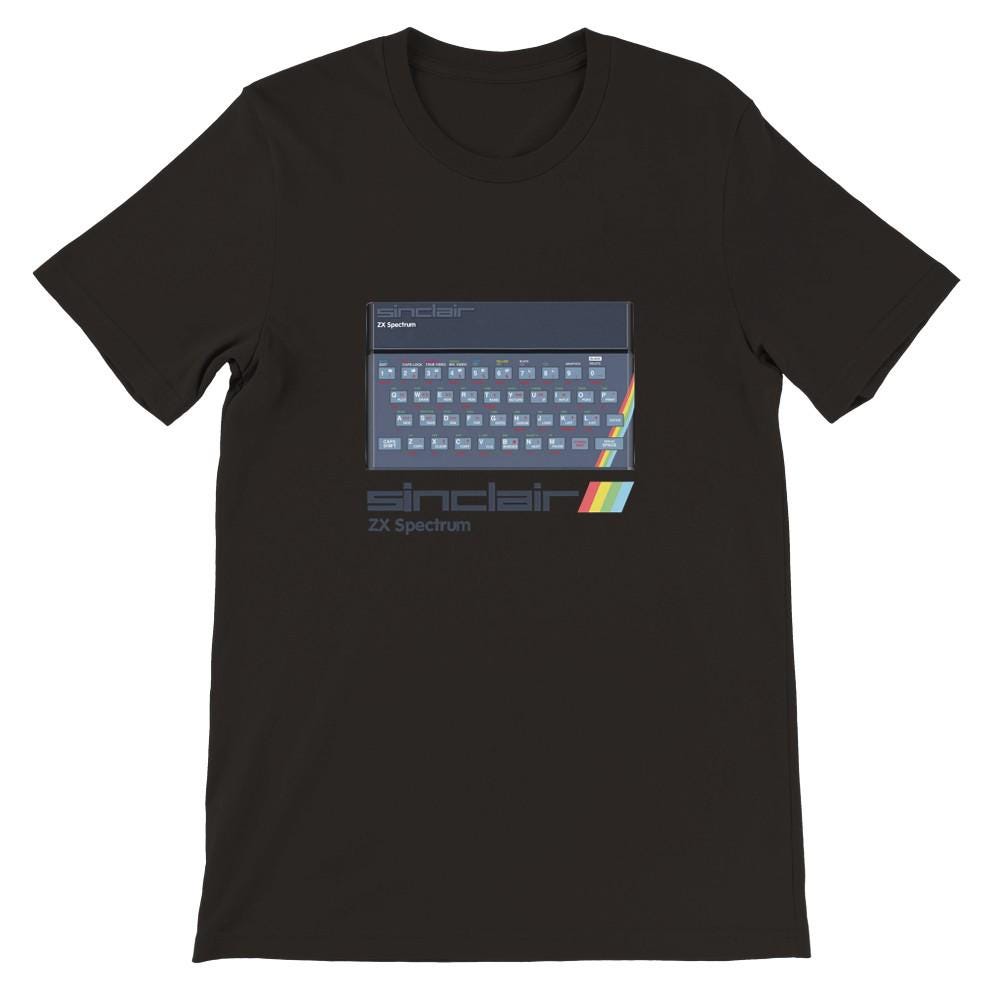 注目ブランドのギフト Crewneck Unisex Premium 16K Spectrum ZX Sinclair T-shirt Etsy - ミュージシャン