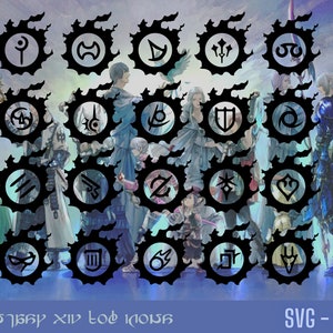 Final Fantasy XIV Metor Jobs SVG File Cricut Glowforge Digital Download svg png pdf FFXIV
