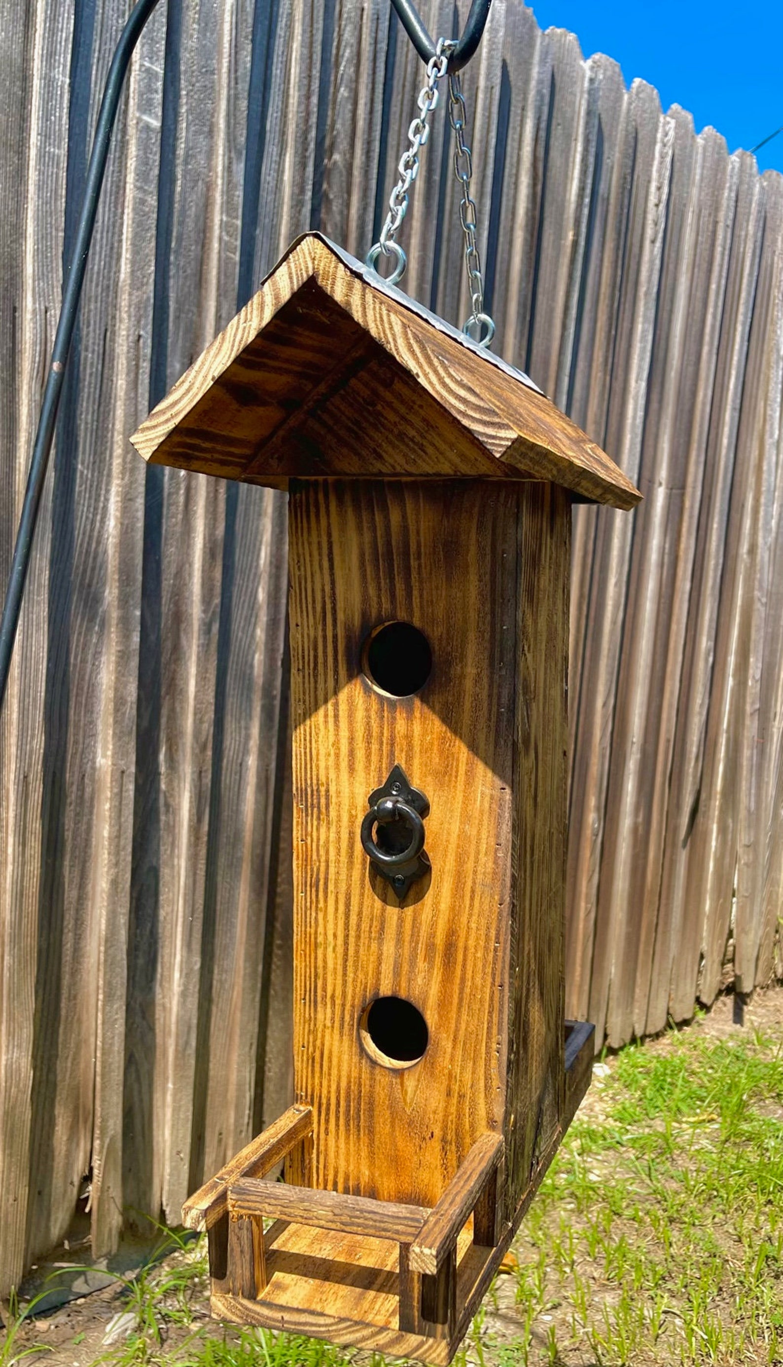 Custom Wood Bird Houses 2 OR 3 Holes - Etsy