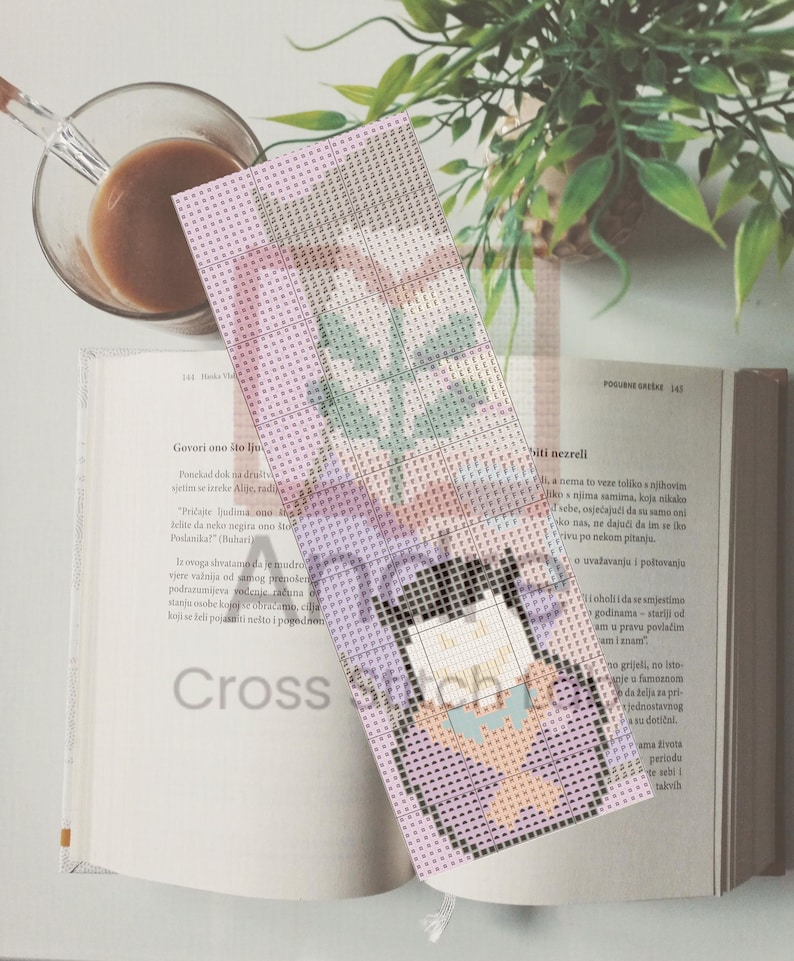 Cross Stitch Bookmark Pattern – Comic Villains and Hero Bundle – PDF Instant Download - ENG & ITA image 6