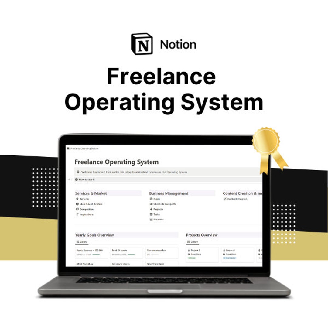 Freelance Operating System - Notion Template, Work Planner, CRM Client ...