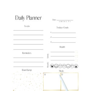 Digital planner, goodnotes planner, ipad planner, undated digital planner, Notability, digital journal, daily planner