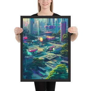 Future City II - Framed Poster