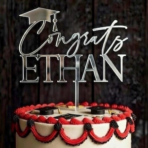 Congrats Cake Topper, Graduation 2025 Custom Cake Topper, College Graduation, 2025 Graduation Cake Topper, High School Graduation