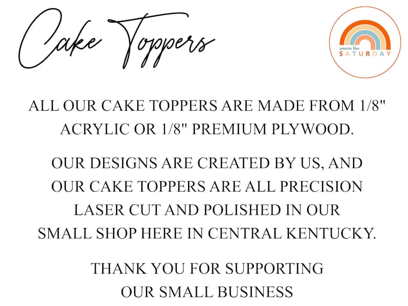 Baby Shower Cake Topper, Wood Name Cake Topper, Personalized Name Cake Topper, Custom Baby Name Cake Topper, Gold Cake Topper image 5