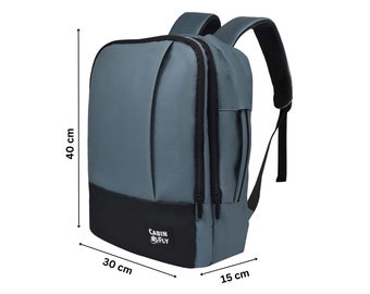 CabinFly Bellanca 40x30x15 cm Backpack, Personal Item for SAS, Turkish Airlines, British Airways, Iberia, Level, Air France, KLM, TAP