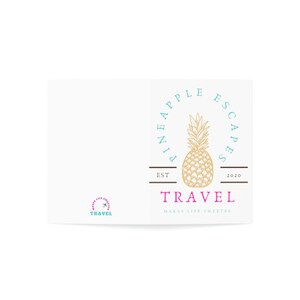 Ananas Escapes Standard Faltkarten - Innen blank (1, 10, 30 und 50Stk)