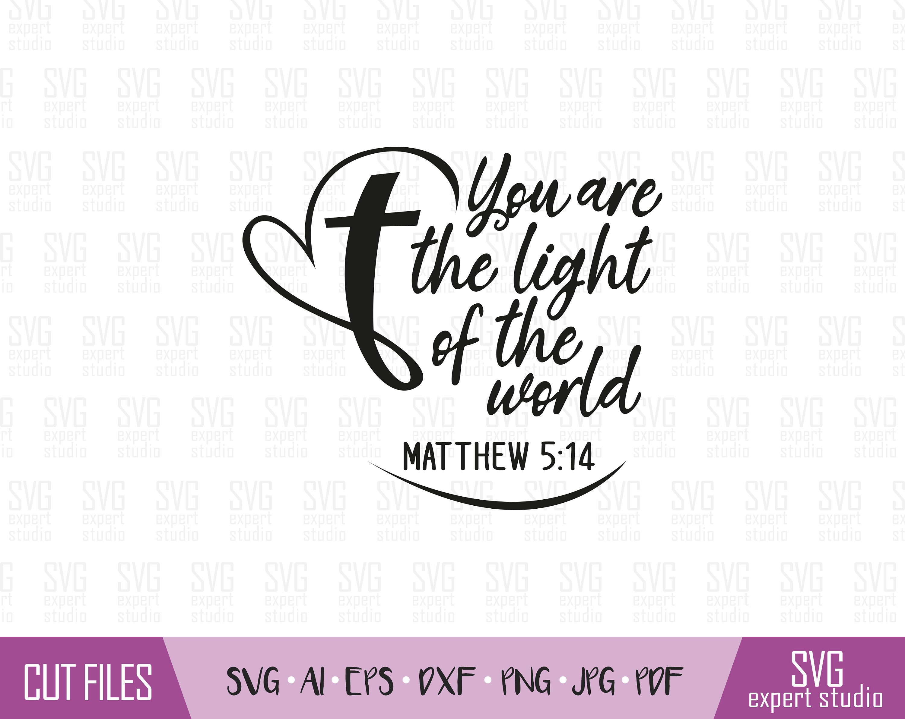 Christian Quote Svg Digital File Bible Verse Clipart and Printable