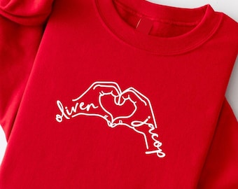 Custom Valentines Day Sweatshirt, Kids Valentines, Custom Sweatshirt, Toddler Sweatshirt, Valentines Shirt, Valentines Day Kids Shirt