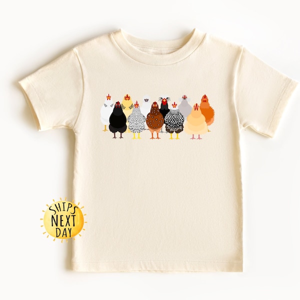 Chicken Farm Animal  Toddler Shirt, Animal Love Kids Tee, Cute Natural Shirt, Toddler Sweatshirt, Youth Sweatshirt, Cute Farming Shirt