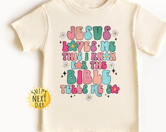 Jesus Loves Me Shirt, Christian Toddler Tee