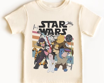 Camiseta de aventura espacial con oso de cuento - Camiseta retro para niños pequeños con temática galáctica - Suéter infantil vintage con temática espacial