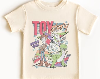 Retro Disney Toy Story 1995 Toddler Tee - Woody Buzz Lightyear Rex Shirt - WDW Disneyland Family Vacation 2026 Trip