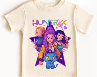 Huntrix Kpop Youth Shirt - Demon Hunter Kids Shirt - Mira Rumi Joey Sweatshirt - Powerful Music Warrior