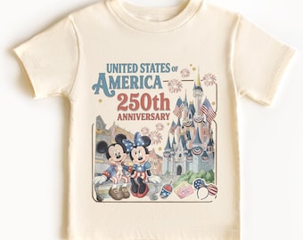 Disney 4th of July Toddler Shirt -  Mickey Minnie Fireworks Sweatshirt - USA America Shirts - Disneyland Memorial Day Trip Tees