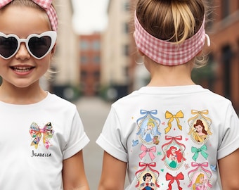 Custom Princess Kids Shirt - Watercolor Princesses Toddler Tee -Disney Toddler or Youth Sweatshirt