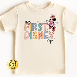 My First Disney Trip Kids Shirt, Disney Toddler Shirt, Disney First Kids Shirt, Minnie Mouse Shirt, Disney Toddler or Youth Sweatshirt